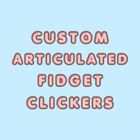 Custom Articulated Fidget Clicker Keychain
